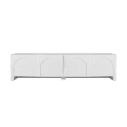 Dome White TV Unit