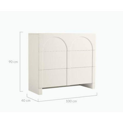 Dome White Sideboard