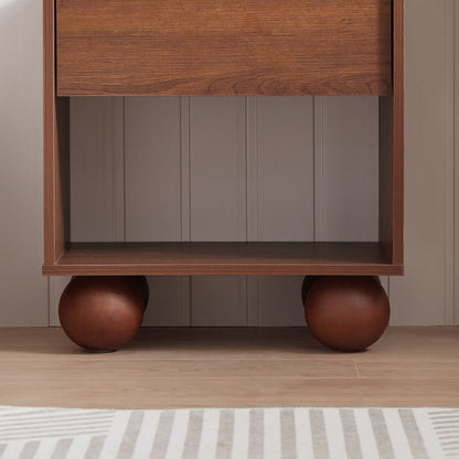 Orbie Bedside Table in Walnut