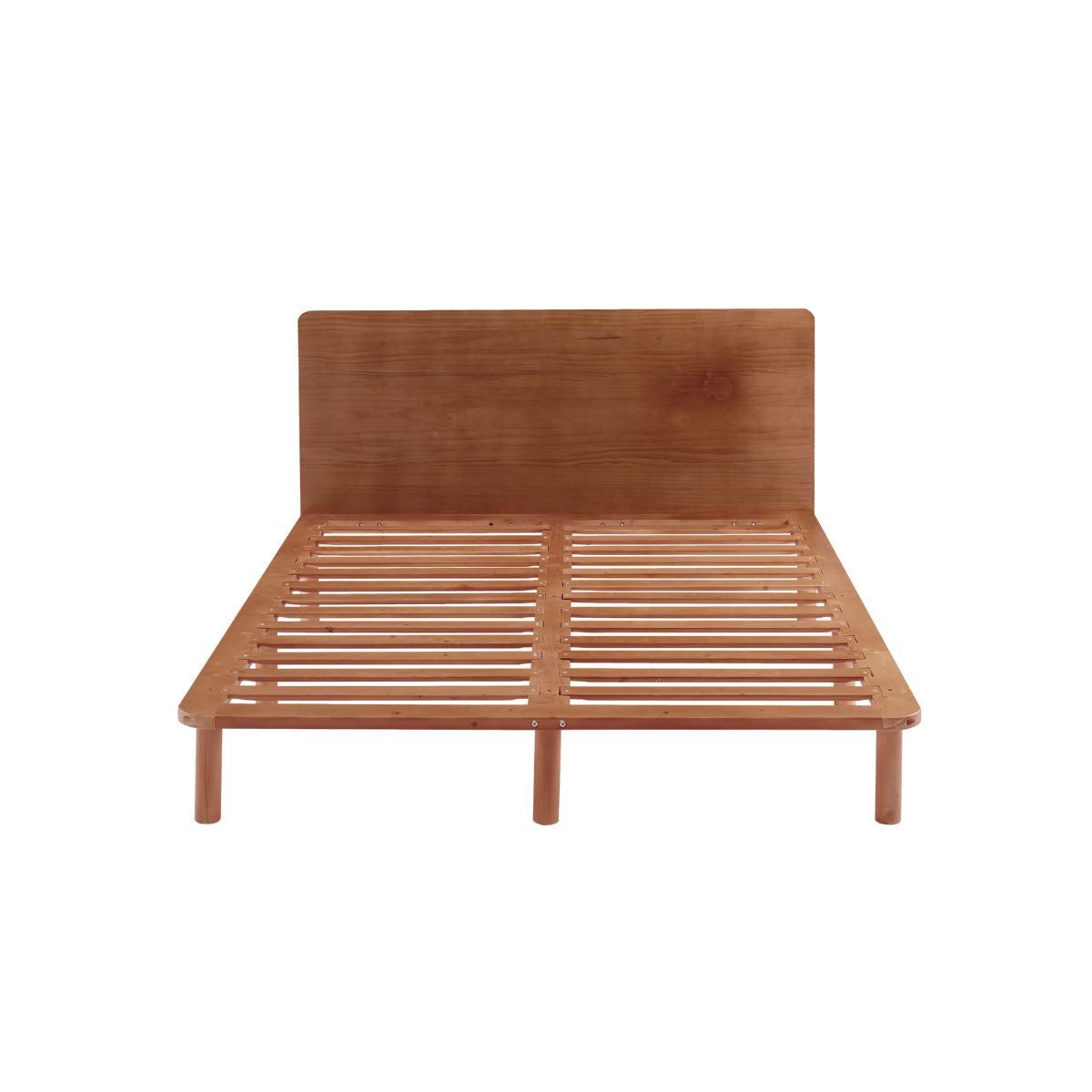 Bondi Solid Pinewood Bed Frame in Walnut - King Single