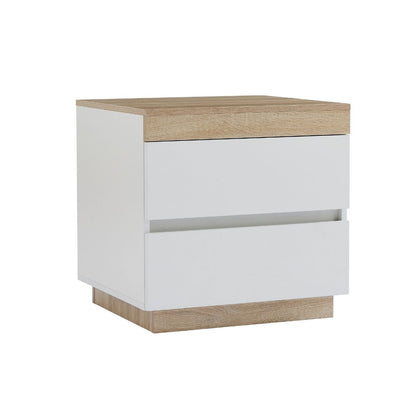 Ashley Coastal White Wooden Bedside Table