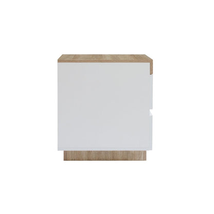 Ashley Coastal White Wooden Bedside Table