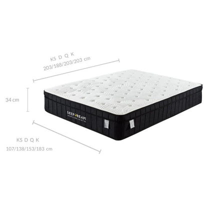 Charcoal Infused Super Firm Pocket Mattress Queen