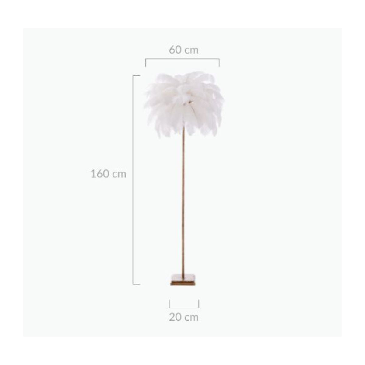 Demi Feathered Floor Lamp