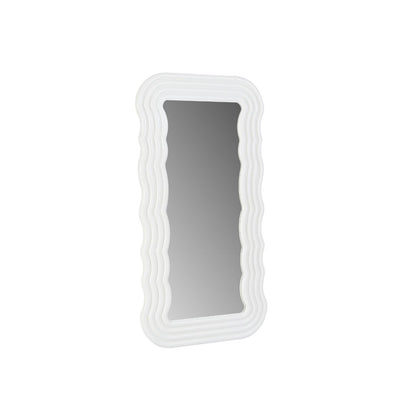 Kamila White Wavy-shaped Mirror