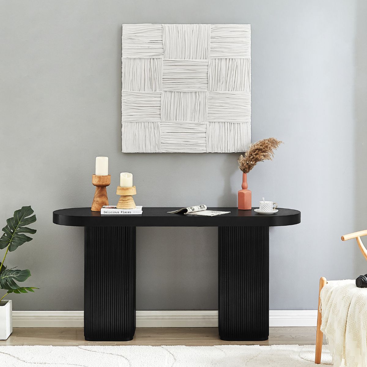 Tate Console Table - Black