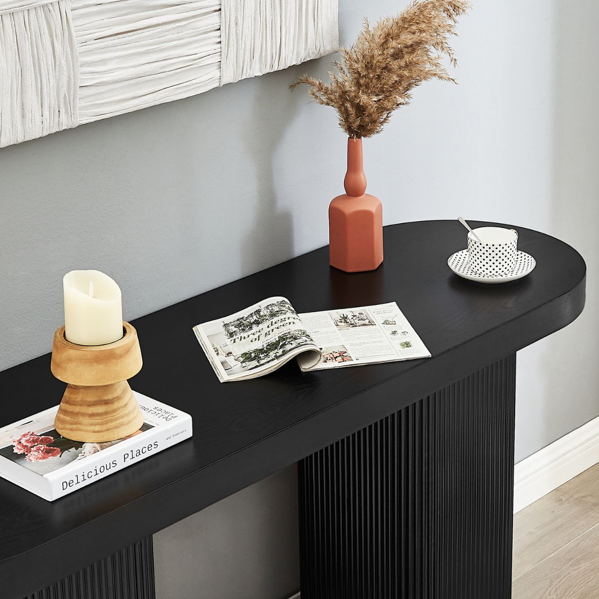 Tate Console Table - Black