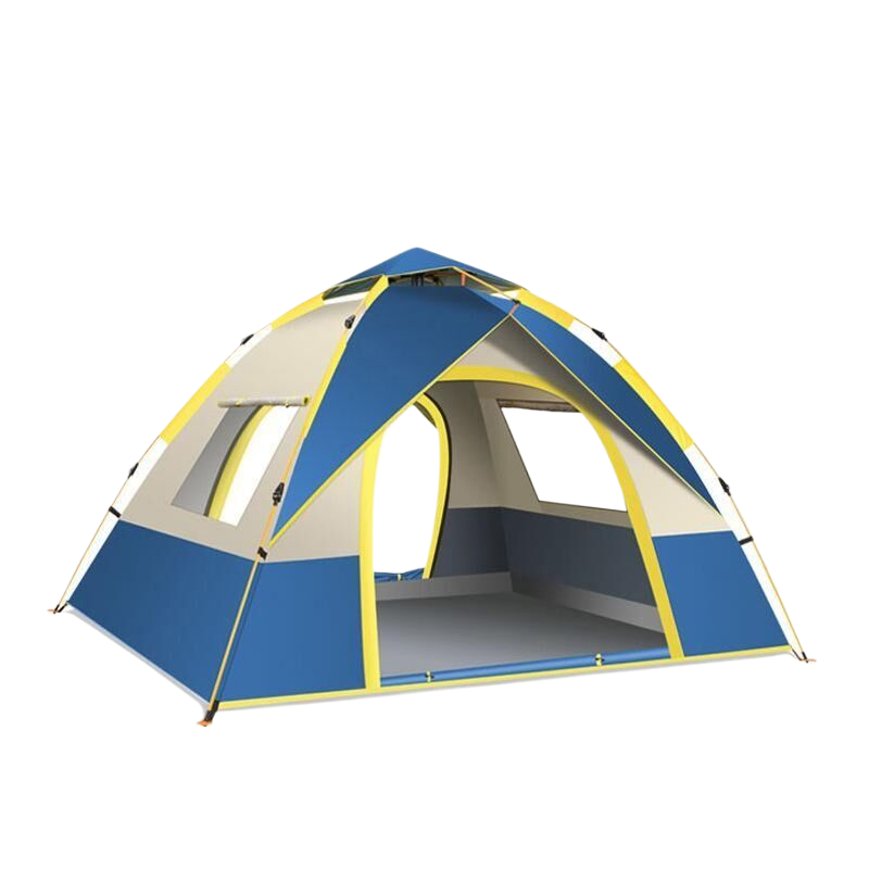 Single-story Tent with Two Doors and Two Windows - Large Size (210X200X135cm) for Outdoor Adventures