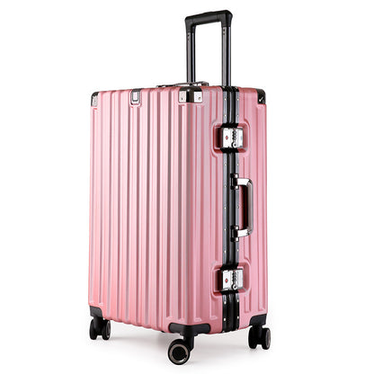 Aluminum Alloy Hard-Shell Suitcase with TSA Lock -20" Spinner Luggage in Pink