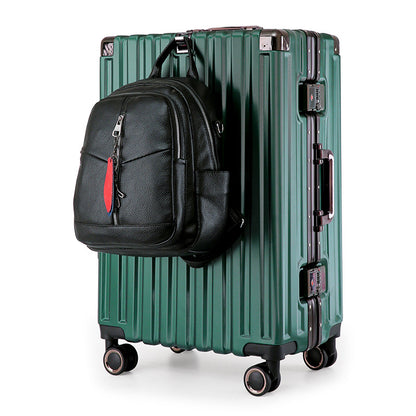 Aluminum Alloy Hard-Shell Suitcase with TSA Lock -22" Spinner Luggage in Green