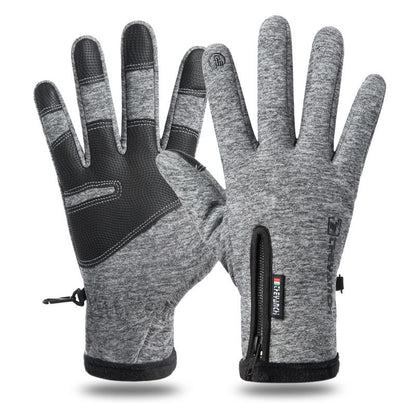 Touchscreen Winter Gloves|Waterproof, Windproof Thermal Gloves for Men Q9063  M size Grey