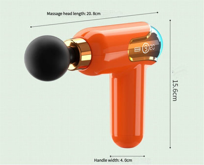 LC002 White Portable Massage Gun - Deep Tissue Muscle Massager with 4 Heads and 9 Speed Settings