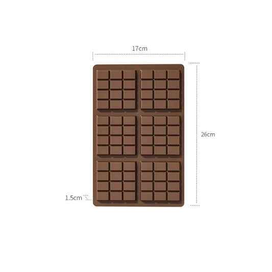 (5 PCS )YH917 Silicone Chocolate Bar Mold - BPA-Free, Heat-Resistant, Non-Stick Baking Tray, Measures 26 cm x 17 cm x 1.5 cm