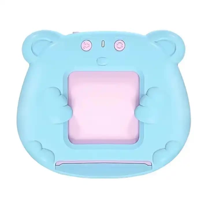 Blue Bear-Shaped Early Education Card Reader - Interactive Learning Toy with 510 Flashcards for Kids