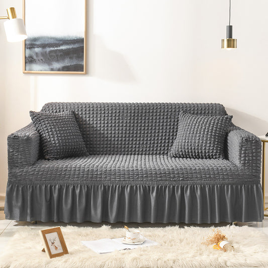 Elastic sofa cover-gray (305-360cm)