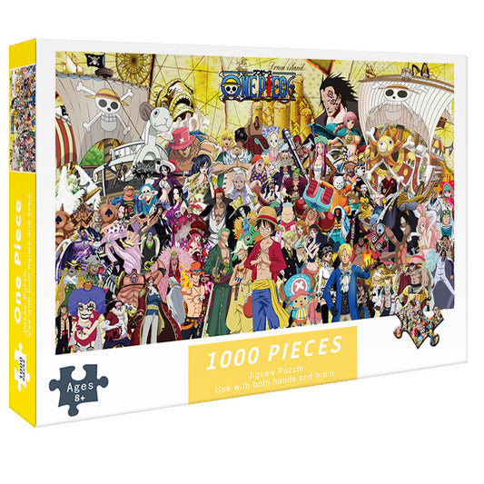 (2 PCS) 1000-Piece One Piece Jigsaw Puzzle - High Difficulty Stress-Relief  Toy