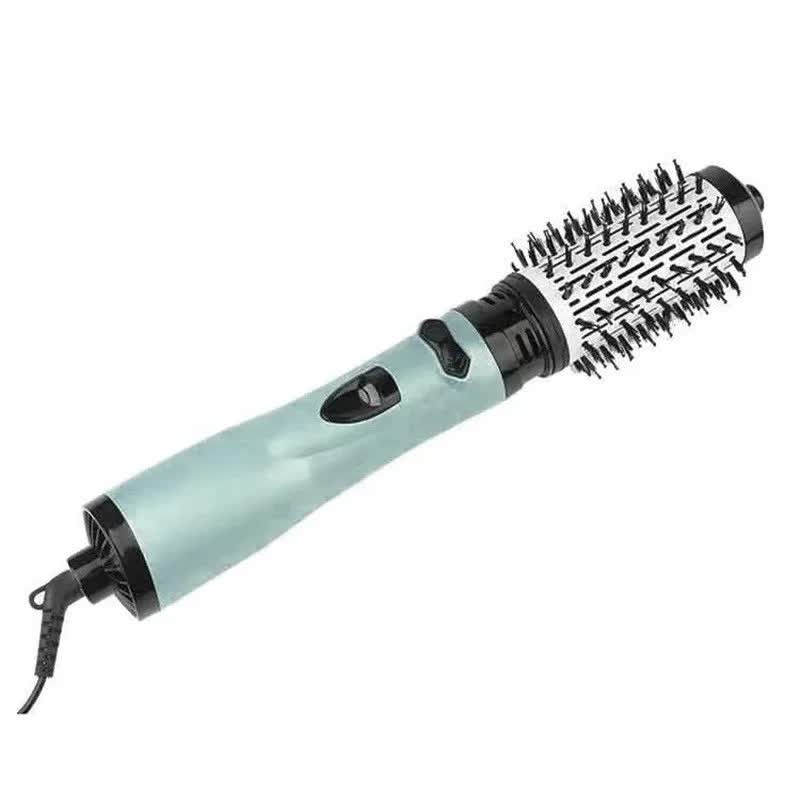 Light Blue Automatic Large Wave Curling Iron | 2-in-1 Volumizing Hot Air Brush & Styling Comb