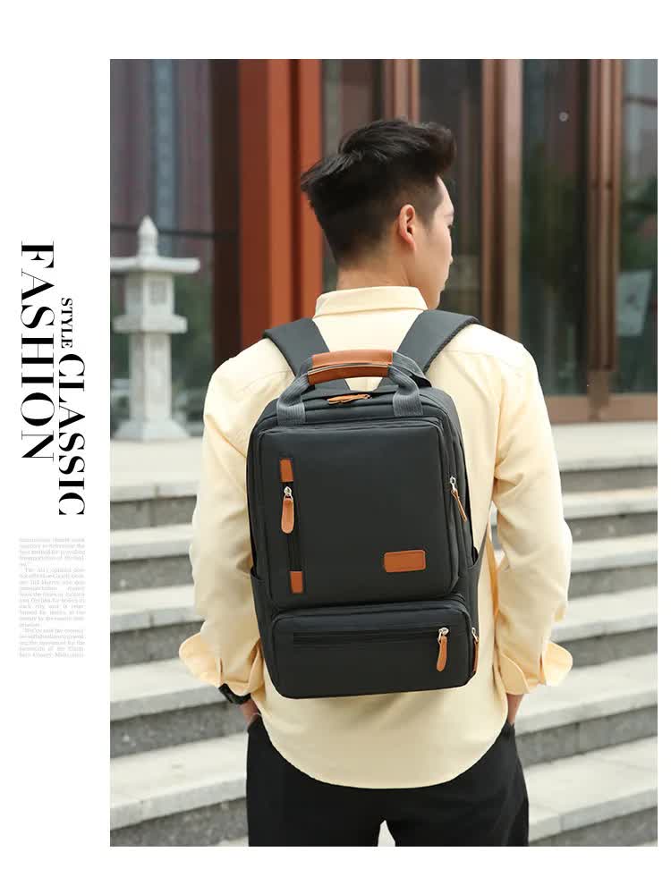 Black 3-Piece Backpack Set – Men’s & Women’s Student Travel Backpack, Casual Backpack, Laptop Bag, Notebook Bag, Computer Bag