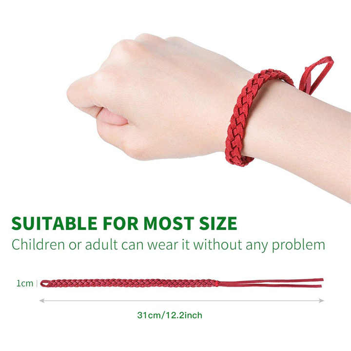 Natural Mosquito Repellent Bracelet - Adjustable and Long-Lasting, Set A (12PCS, Random Colors)