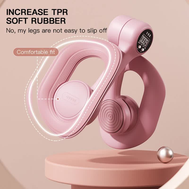 Pink Counting Adjustable Pelvic Floor Muscle Trainer with Smart Counter - Postpartum Recovery Tool