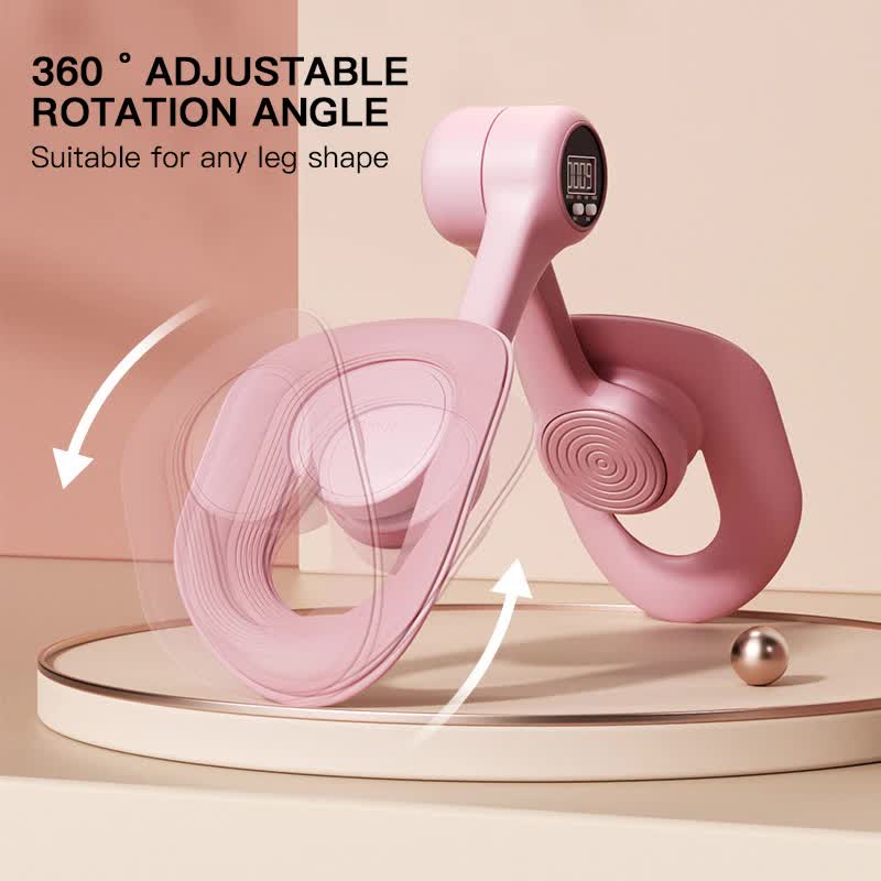 Pink Counting Adjustable Pelvic Floor Muscle Trainer with Smart Counter - Postpartum Recovery Tool