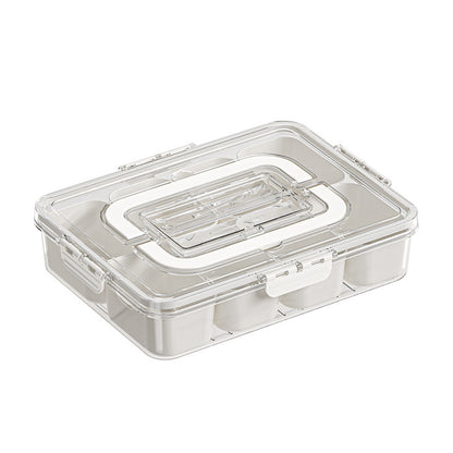 Fresh-Keeping Storage Box - Transparent Food Storage Container with Secure Lid for Kitchen Organization, Salad Crisper