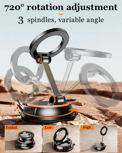 360 Degree Rotating Magnetic Phone Holder - Strong Suction and Stable Design