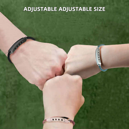 Black 2 PCS Portable Mosquito Repellent Wristband with Adjustable Settings