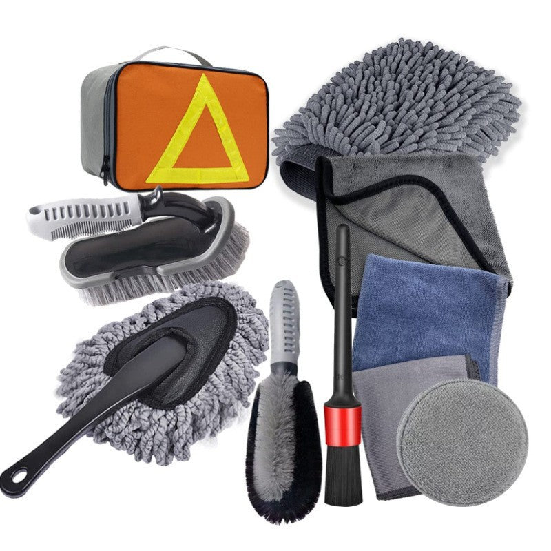 Complete Car Cleaning Kit with Microfiber Towels and Brushes – All-In-One for Interior and Exterior Care