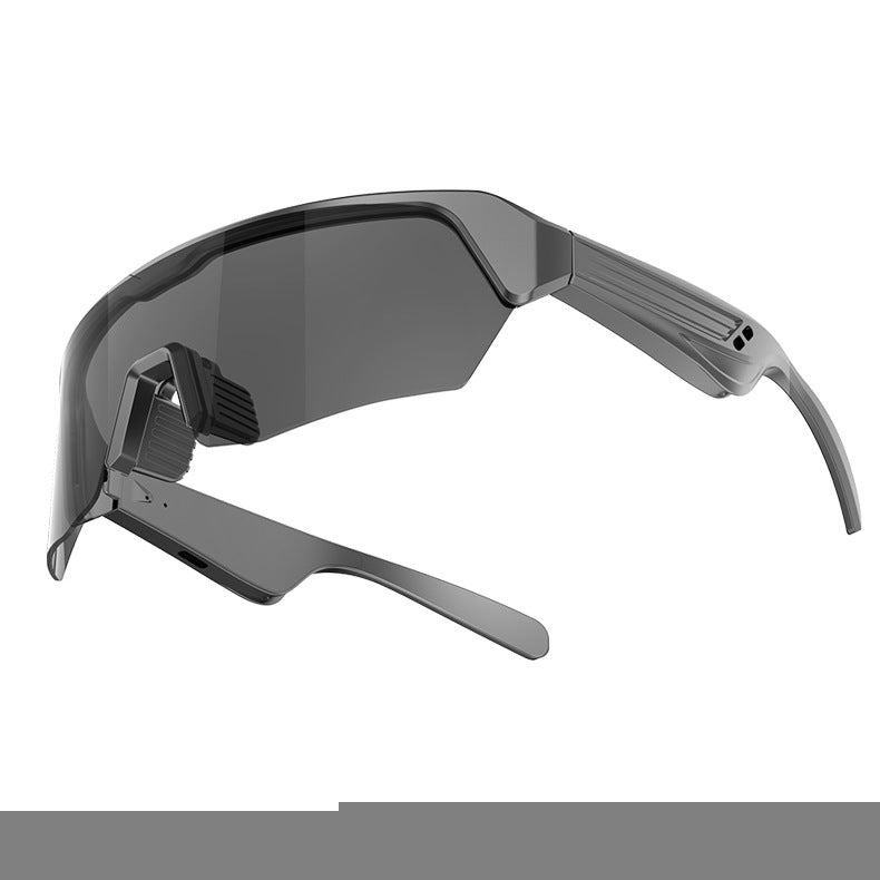 Black Smart Bluetooth Sports Glasses - Ergonomic Design with Soft Nose Bridge, HD Audio, UV Protection