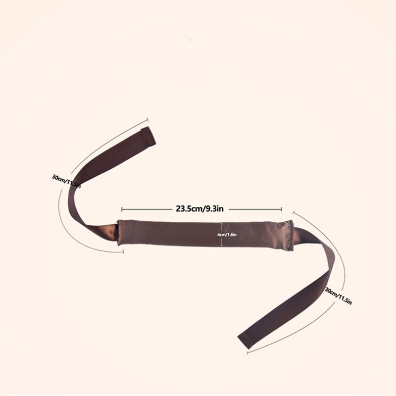 3 Sticks Brown No-Heat Hair Curling Ribbon Kit - Silk Ribbon Curling Wand for Sleep-in Styling