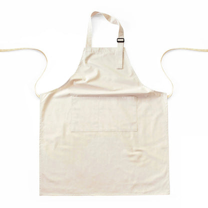 Off White Waterproof & Oil-Proof Apron - Adjustable Kitchen Apron with Pockets