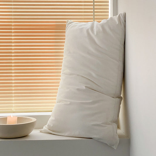 White 100% Cotton Pillowcase Set - Envelope Closure(without pillow core)