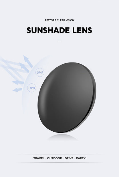 Silver + Black 2-PCS Retro Oval Sunglasses with UV Protection for Men & Women