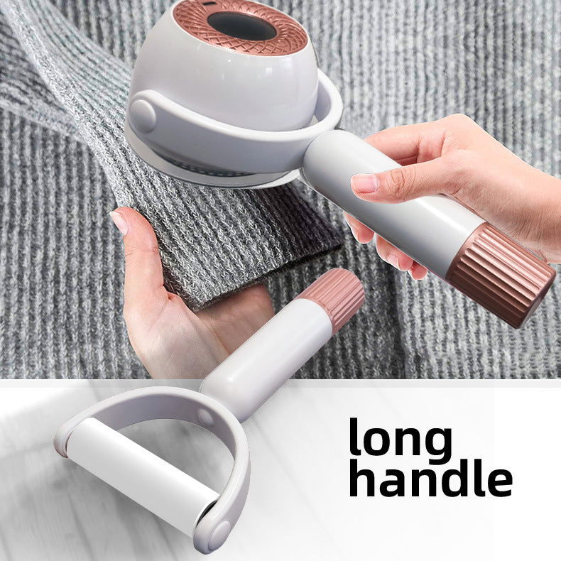 2-in-1 Fabric Shaver & Sticky Roller - USB Rechargeable Lint Remover
