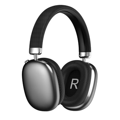 Black Comfortable Over-Ear Headphones - Hi-Fi Sound, Long Battery, Swivel Control