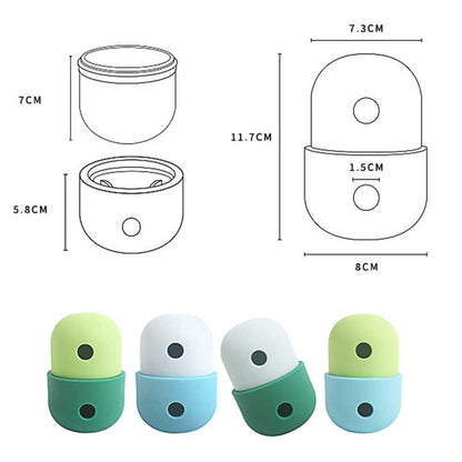 2 Pcs Light Green And Green Interactive Pet Treat Dispensing Ball - Food-Grade Silicone Rolling Toy for Dogs with 1.5 cm Leakage Hole