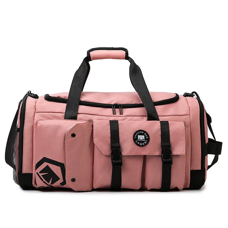 Pink Capacity Travel Duffel Bag - Unisex - Multi-Color - 56x29x27cm