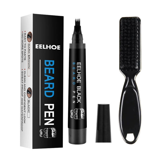EELHOE Beard Pen Filler Kit - Waterproof & Sweatproof for a Natural Fuller Look