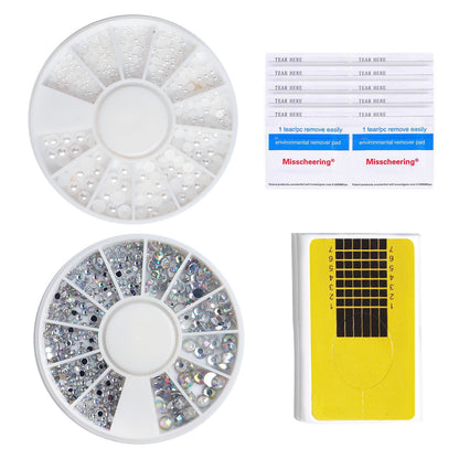 Complete Nail Art Manicure Kit - UV LED Lamp, Electric Drill, Brushes & Accessories