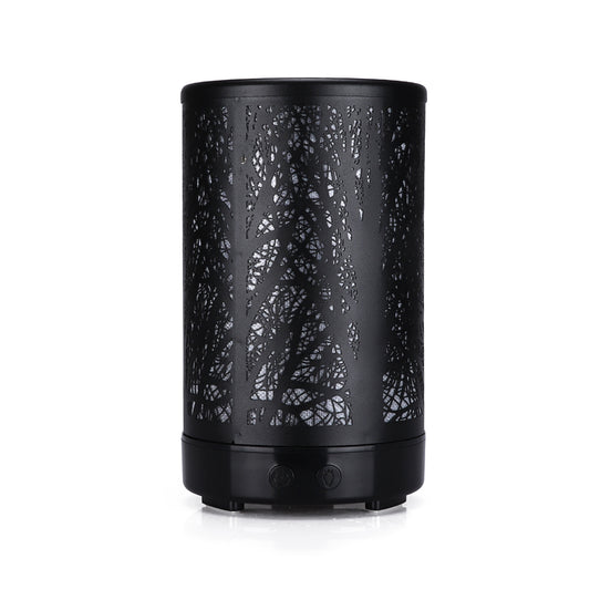 Black Forest Design Iron Essential Oil Diffuser - 7 Color LED Ultrasonic Cool Mist Humidifier 100ml