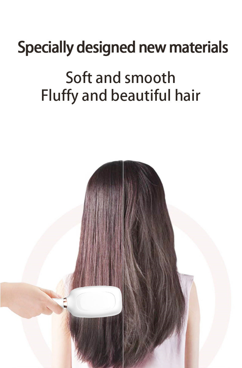 White Advanced 3-in-1 Scalp & Hair Care Massage Comb - Red Light Therapy, EMS Microcurrent & Vibration for Healthy Hair Growth