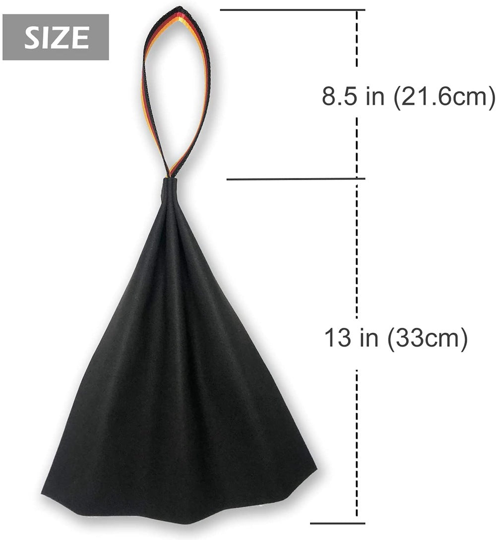 Brown Premium Full-Grain Leather Dog Training Tug - Interactive Bite Rag with Strong Loop Handle for Play & Drive Building