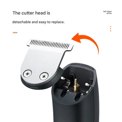 5-in-1 Professional Men's Grooming Kit - Cordless Hair Clipper, Beard Trimmer(Electroplating gun)