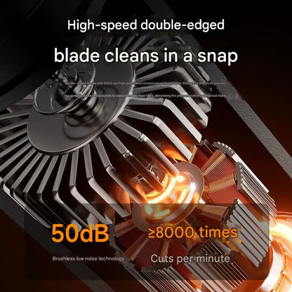 Electric Nose & Ear Hair Trimmer - USB-C Rechargeable, LED Display, Washable 360deg Head, Low Noise(black)