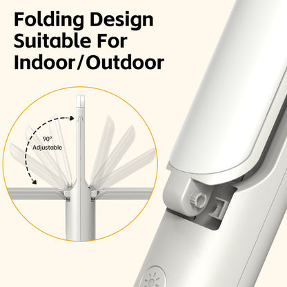 Multi-Function Folding LED Camping Lantern & Flashlight - USB Rechargeable, 3 Light Modes + SOS(Black)