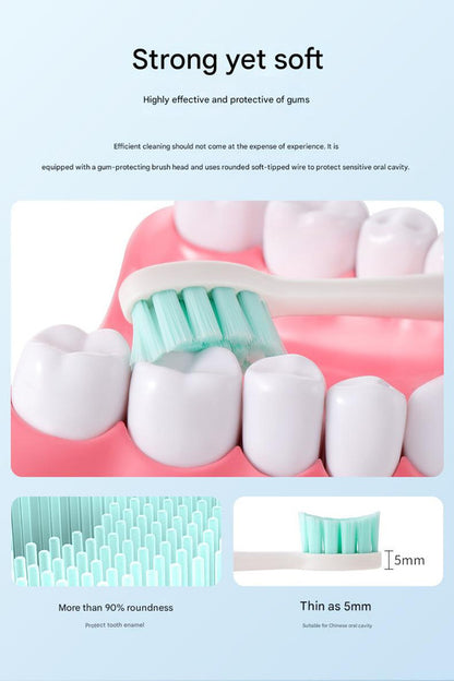 Advanced Sonic Electric Toothbrush - 8 Modes, Long Battery Life (300 Days Standby), Gentle & Effective Cleaning(Milk tea white)