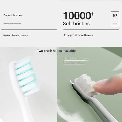 Sonic Electric Toothbrush with 31000 VPM, 4 Modes, 10000+ Soft Bristles, Travel Case & Charging Base(white)