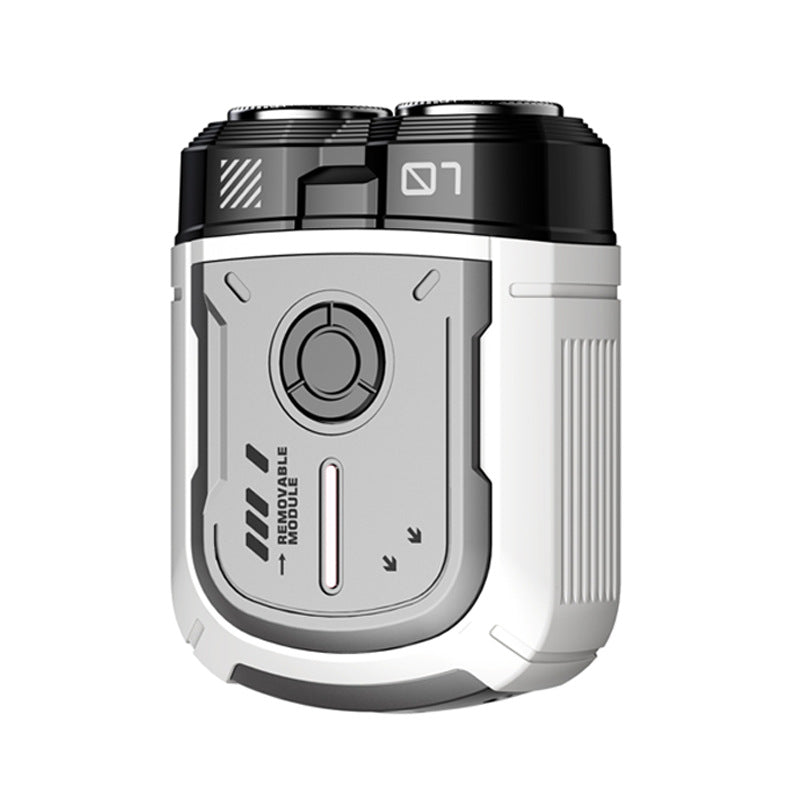 K002 Mini Electric Shaver - 3D Floating Head, IPX7 Waterproof, Type-C Charging, 70 Min Runtime Product Description(white)