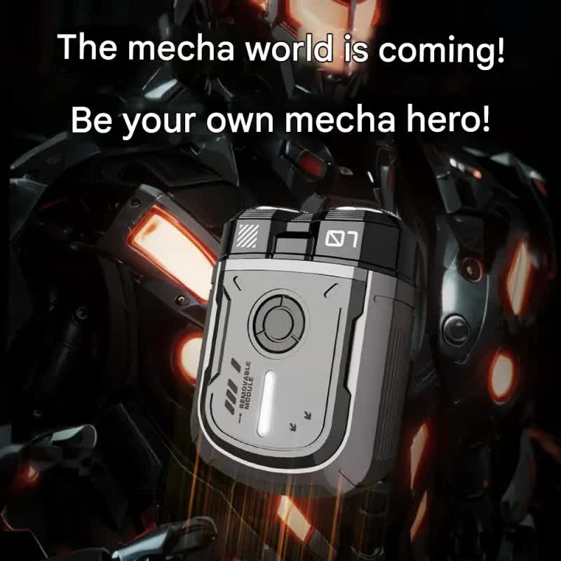 K002 Mini Electric Shaver - 3D Floating Head, IPX7 Waterproof, Type-C Charging, 70 Min Runtime Product Description(Black)